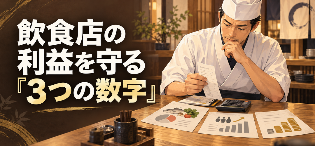 飲食店の利益を守る「3つの数字」